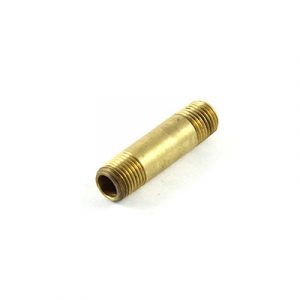 Nipple Brass 1/4" NPT x 2" Length