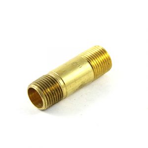 Pipe Nipple Brass  1/2" NPT x 3" Length