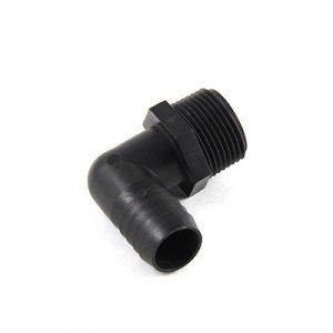 Elbow Hose Barb Polypropylene 3/4" MPT x 3/4" HB