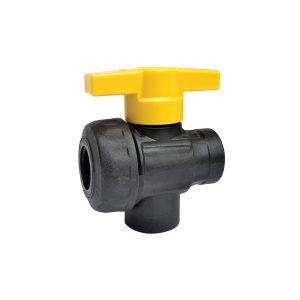 2" FPT 3-Way Polypro Ball Valve