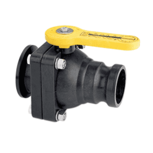 BANJO "STUBBY" Full Port Valve - 2" Flange X 2" Male Quick Connector